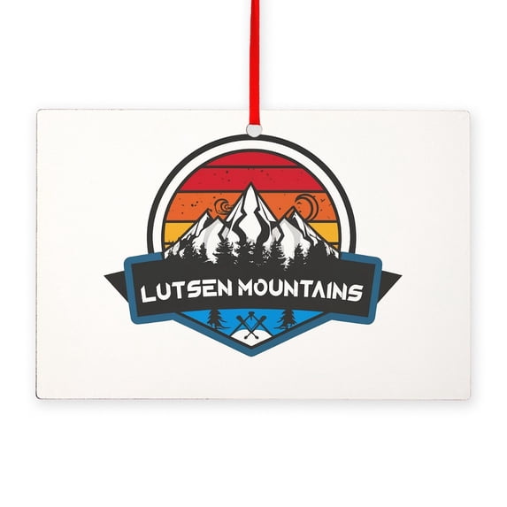 CafePress - Lutsen Mountains Lutsen Minnesota - Wood Rectangle Ornament 6"x4"