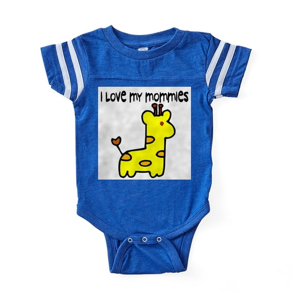 CafePress - Luv Mommies 006 Copy - Cute Infant Baby Football Bodysuit