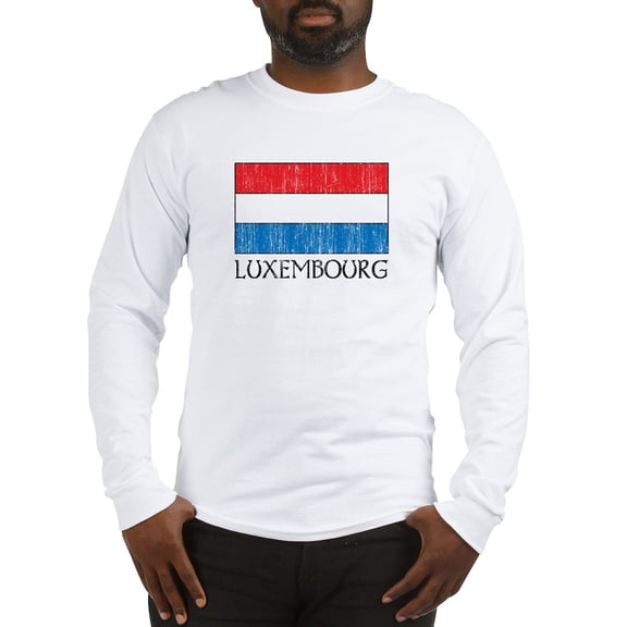 CafePress - Luxembourg Flag Long Sleeve T Shirt - Unisex Cotton Long Sleeve T-Shirt