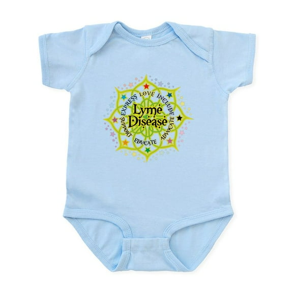 CafePress - Lyme Disease Lotus Infant Bodysuit - Baby Light Bodysuit, Size Newborn - 24 Months