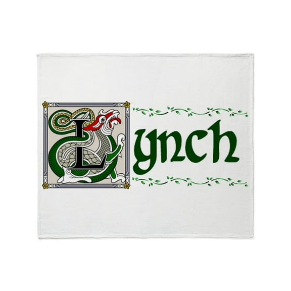 CafePress - Lynch Celtic Dragon Throw Blanket - Soft Fleece Throw Blanket, 50"x60" for All Ages