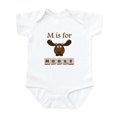 thumbnail image 1 of CafePress - M Is For Moose Body Suit - Baby Light Bodysuit, Size Newborn - 24 Months, 1 of 4