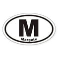 thumbnail image 1 of CafePress - M Margate New Jersey Euro Oval Sticker - Sticker (Oval), 1 of 1
