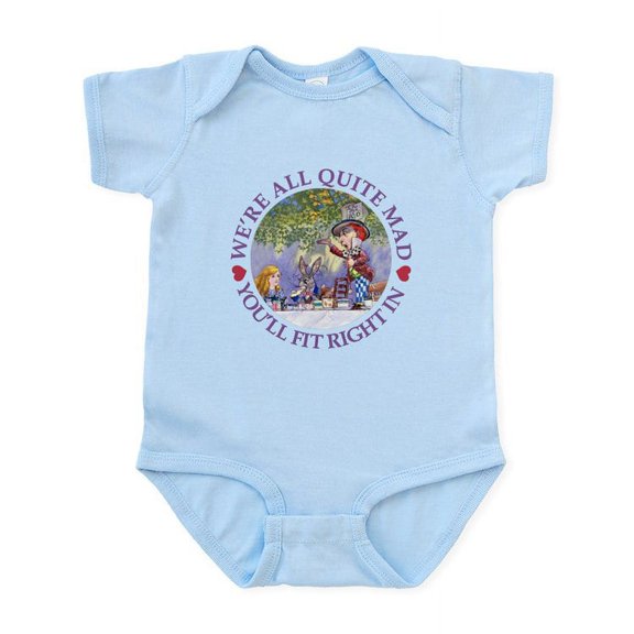 CafePress - MAD HATTER's TEA PARTY Infant Bodysuit - Baby Light Bodysuit, Size Newborn - 24 Months