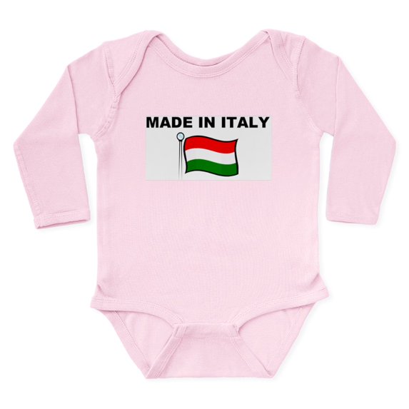 CafePress - MADE IN ITALY TSHIRT Infant Creeper Body Suit - Long Sleeve Cotton Baby Bodysuit