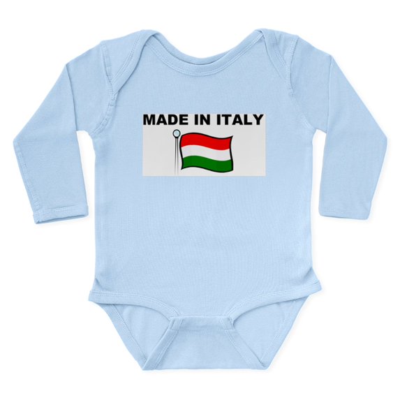 CafePress - MADE IN ITALY TSHIRT Infant Creeper Body Suit - Long Sleeve Cotton Baby Bodysuit