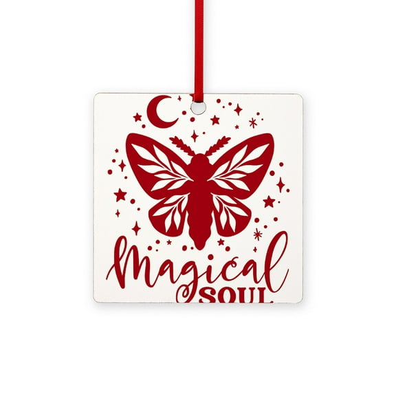 CafePress - MAGICAL SOUL - 3"x3" Square Wood Ornament