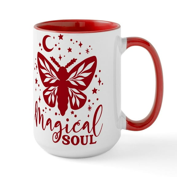 CafePress - MAGICAL SOUL Mugs - 15 oz Ceramic Large White Novelty Mug