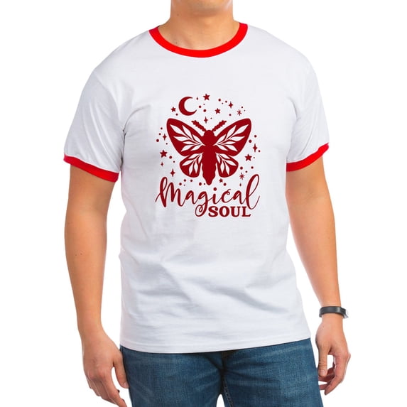 CafePress - MAGICAL SOUL T Shirt - 100% Cotton Ringed T-Shirt