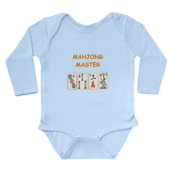 CafePress - MAHJONG Body Suit - Long Sleeve Cotton Baby Bodysuit