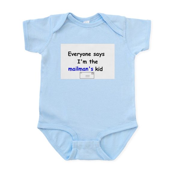 CafePress - MAILMAN's KID FUNNY Infant Onesie Creeper Bodysuit - Baby Light Bodysuit, Size Newborn - 24 Months