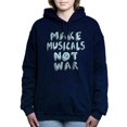 thumbnail image 1 of CafePress - MAKE MUSICALS NOT WAR2 - Pullover Hoodie, Classic & Comfortable Hooded Sweatshirt, 1 of 4