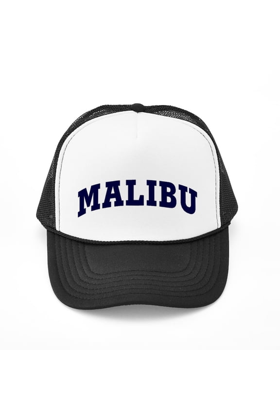 - MALIBU - Adjustable Unisex Printed Trucker Hat with Mesh Back