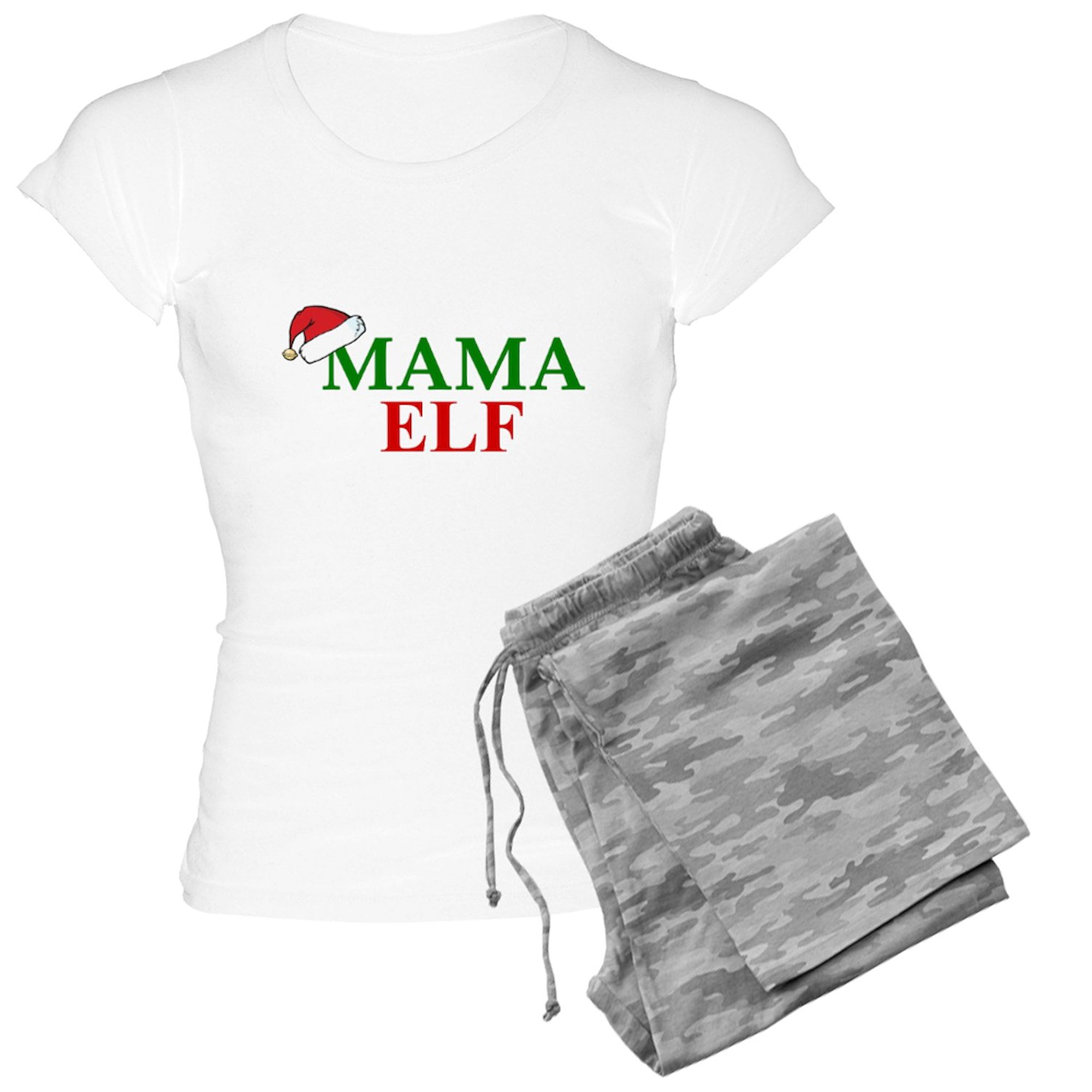 CafePress - MAMA ELF Pajamas - Women's Light Pajamas