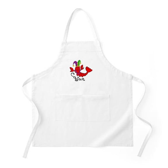 CafePress - MARDI GRAS CAJUN CRAWFISH - Kitchen Apron with Pockets, Grilling Apron, Baking Apron