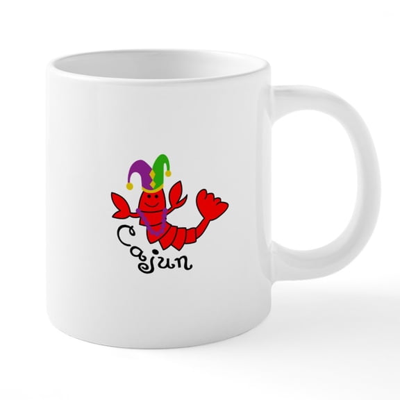 CafePress - MARDI GRAS CAJUN CRAWFISH Mugs - 20 Oz White Ceramic Mega Mug
