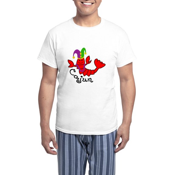 CafePress - MARDI GRAS CAJUN CRAWFISH Pajamas - Men's Light Loose Fit Cotton Pajama Set