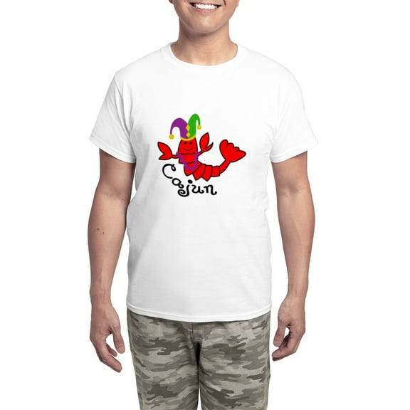 CafePress - MARDI GRAS CAJUN CRAWFISH Pajamas - Men's Light Loose Fit Cotton Pajama Set