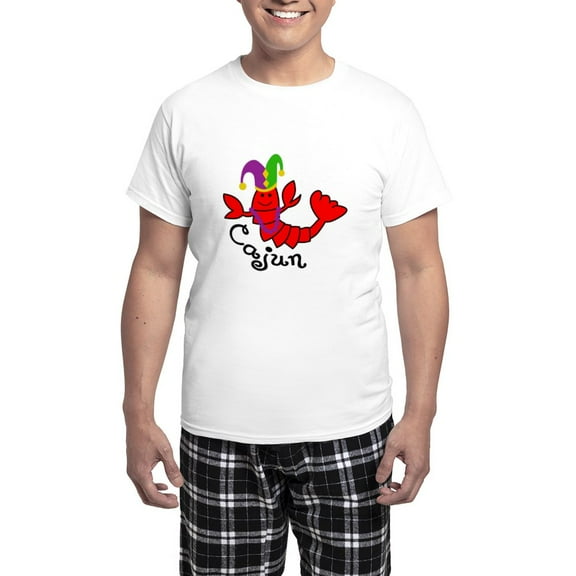 CafePress - MARDI GRAS CAJUN CRAWFISH Pajamas - Men's Light Loose Fit Cotton Pajama Set
