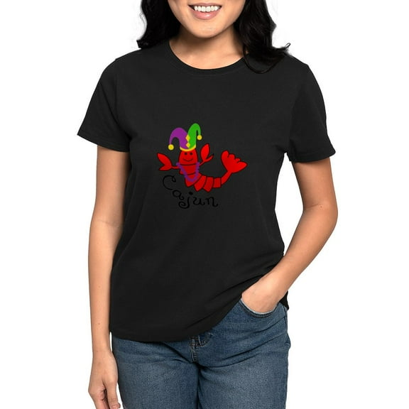 CafePress - MARDI GRAS CAJUN CRAWFISH T Shirt - Women's Traditional Fit Dark T-Shirt