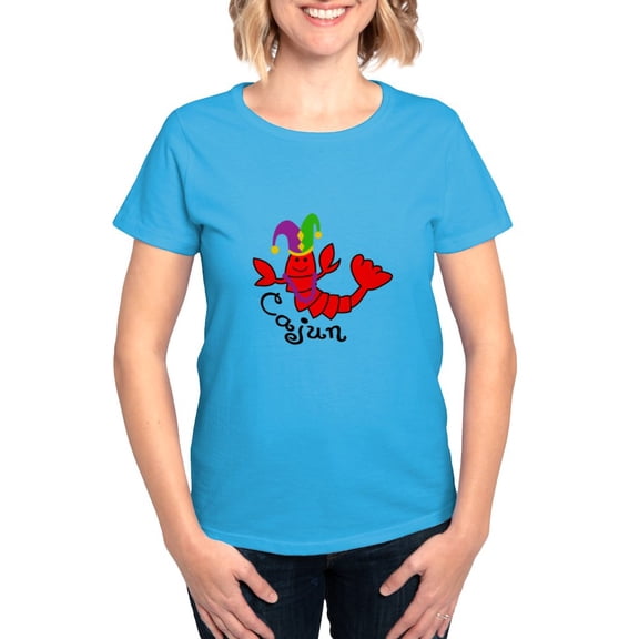 CafePress - MARDI GRAS CAJUN CRAWFISH T Shirt - Women's Traditional Fit Dark T-Shirt