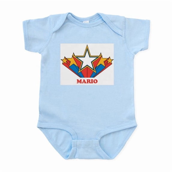 CafePress - MARIO Superstar Infant Bodysuit - Baby Light Bodysuit, Size Newborn - 24 Months