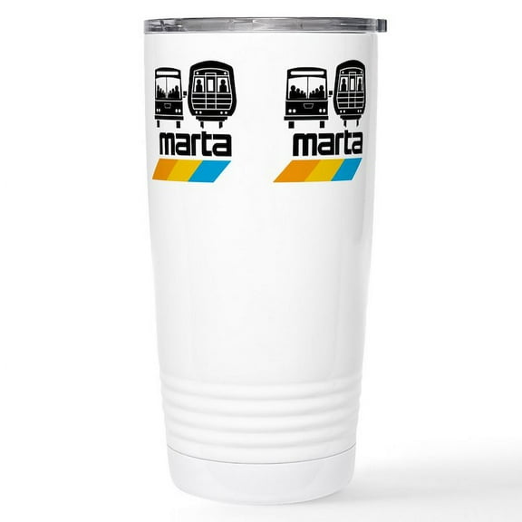 CafePress - MARTA Stainless Steel Travel Mug - Insulated Stainless Steel Travel Tumbler 20 oz.