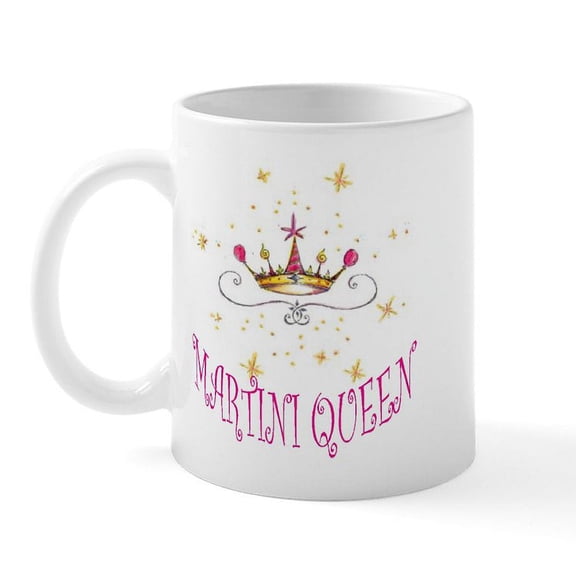 CafePress - MARTINI QUEEN Mug - 11 oz Ceramic Mug - Novelty Coffee Tea Cup