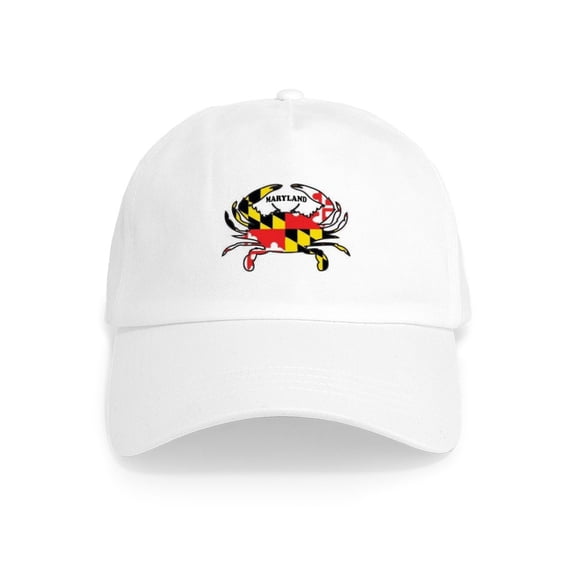 CafePress - MARYLAND CRAB - Adjustable 100% Brushed Unisex Casual Cotton Baseball Cap, Beige, 1