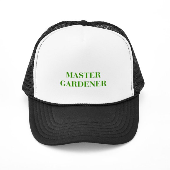 CafePress - MASTER GARDENER BOD GREEN - Adjustable Unisex Printed Trucker Hat with Mesh Back