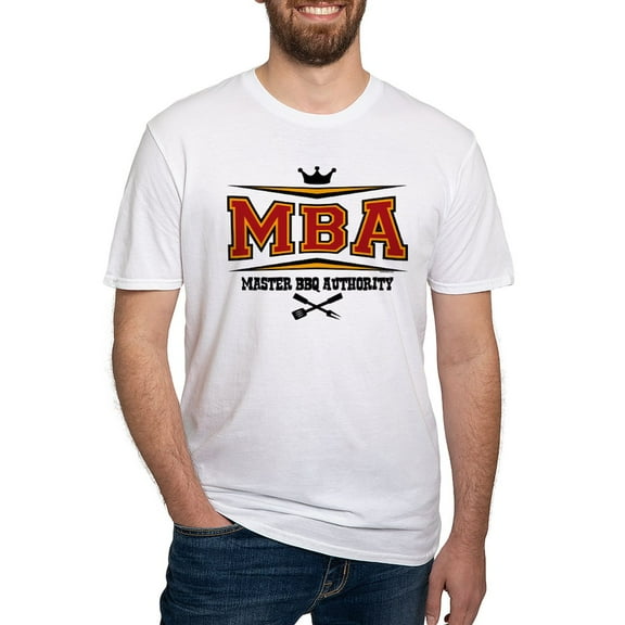 CafePress - MBA Barbecue Fitted T Shirt - Fitted T-Shirt, Vintage Fit Soft Cotton Tee
