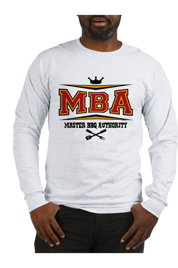 - MBA Barbecue Long Sleeve T Shirt - Unisex Cotton Long Sleeve T-Shirt