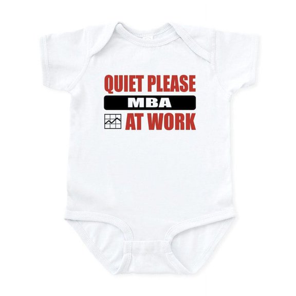 CafePress - MBA Work Infant Bodysuit - Baby Light Bodysuit, Size Newborn - 24 Months