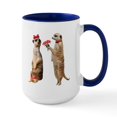 thumbnail image 1 of CafePress - MEERKAT CHRISTMAS LOVE Large Mug - 15 oz Ceramic Large White Novelty Mug, 1 of 4