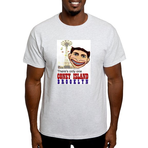 CafePress - MEN's Coney Island Parachute Jump T Shirt T Shir - Light T-Shirt - CP