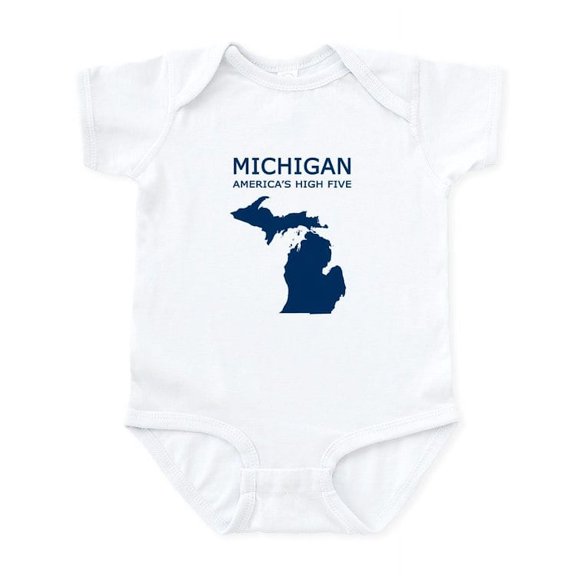 CafePress - MI_High5 Body Suit - Baby Light Bodysuit, Size Newborn - 24 Months