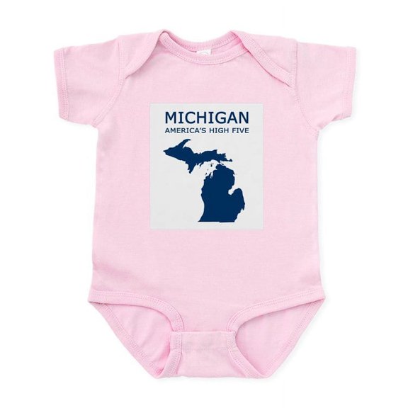 CafePress - MI_High5 Body Suit - Baby Light Bodysuit, Size Newborn - 24 Months