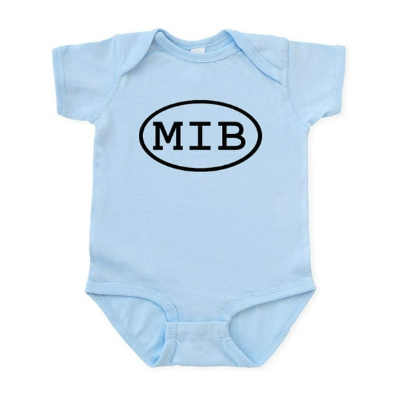 CafePress - MIB Oval Infant Bodysuit - Baby Light Bodysuit, Size Newborn - 24 Months