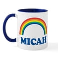 thumbnail image 1 of CafePress - MICAH (Rainbow) Mug - 11 oz Ceramic Mug - Novelty Coffee Tea Cup, 1 of 3