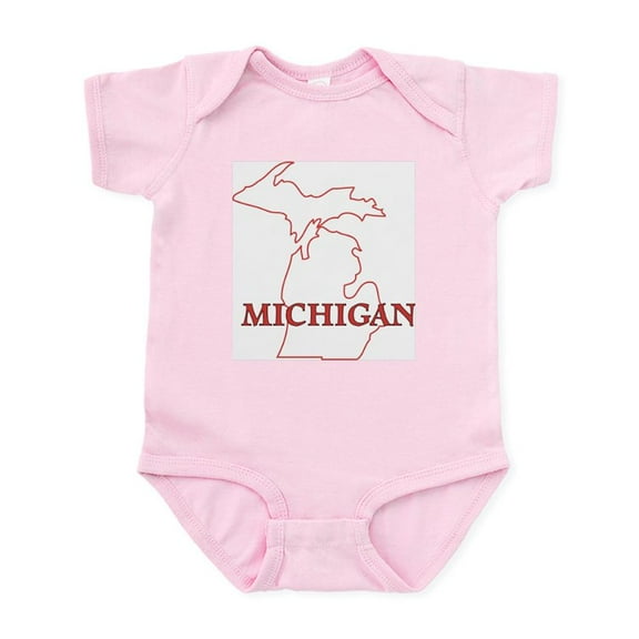 CafePress - MICHIGAN Body Suit - Baby Light Bodysuit, Size Newborn - 24 Months