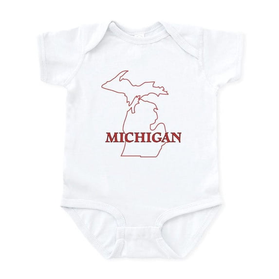 CafePress - MICHIGAN Body Suit - Baby Light Bodysuit, Size Newborn - 24 Months