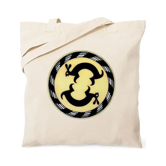 CafePress - MIMBRES BUNNY RABBITS BOWL DESIGN Tote Bag - Unisex Canvas Tote Bag, Beige, 1-Piece