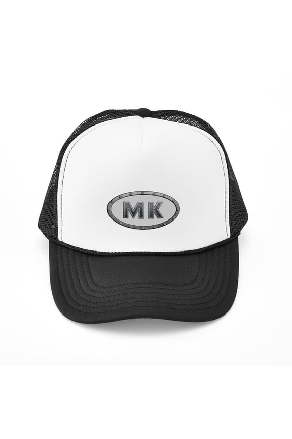 - MK Metal - Adjustable Unisex Printed Trucker Hat with Mesh Back