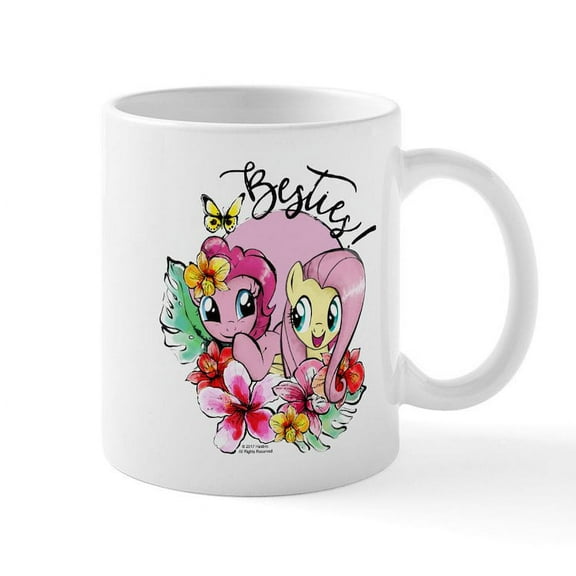 CafePress - MLP Besties Mugs - 11 oz Ceramic Mug - Novelty Coffee Tea Cup