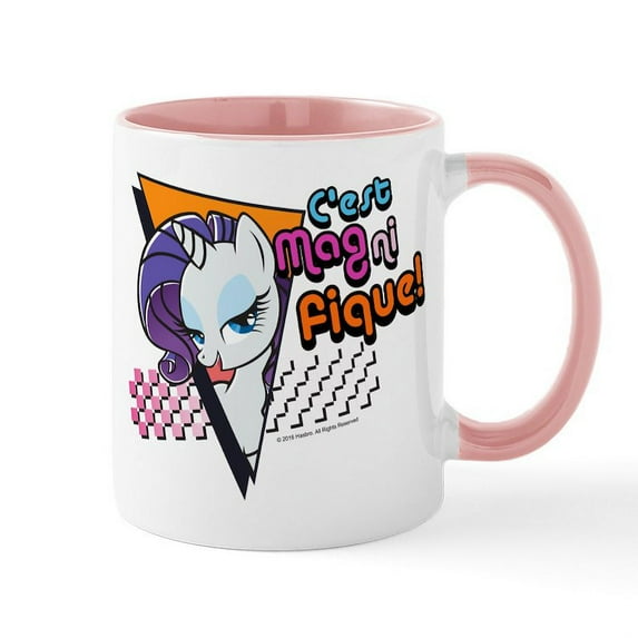 CafePress - MLP Rarity C'est Magnifique! Mug - 11 oz Ceramic Mug - Novelty Coffee Tea Cup