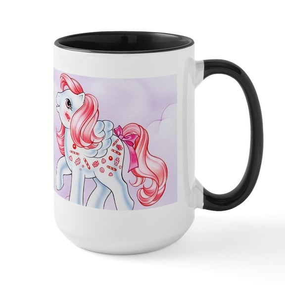 CafePress - MLP Retro Purple Cloud Mug Mugs - 15 oz Ceramic Large White Novelty Mug