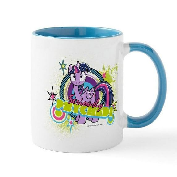 CafePress - MLP Twilight Sparkle Seriously Psyched! Mug - 11 oz Ceramic Mug - Novelty Coffee Tea Cup