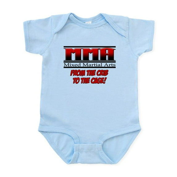 CafePress - MMA From The Crib To The Ca Infant Bodysuit - Baby Light Bodysuit, Size Newborn - 24 Months