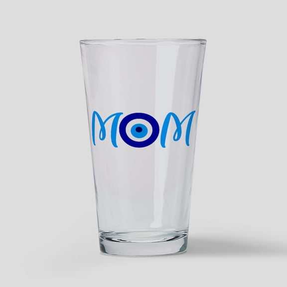 CafePress - MOM | Evil Eye - Pint Glass, Drinking Glass, 16 oz. CafePress
