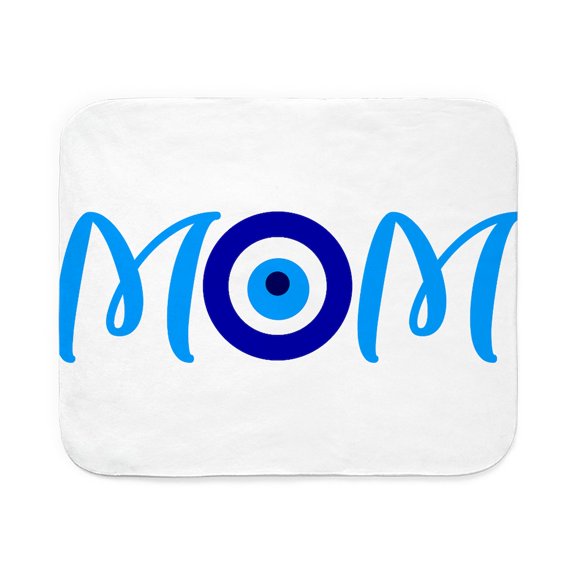CafePress - MOM | Evil Eye - Sherpa Fleece Throw Blanket 60" x 50"